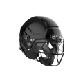 Black Oakley F7 football helmet with a clear visor and black facemask.