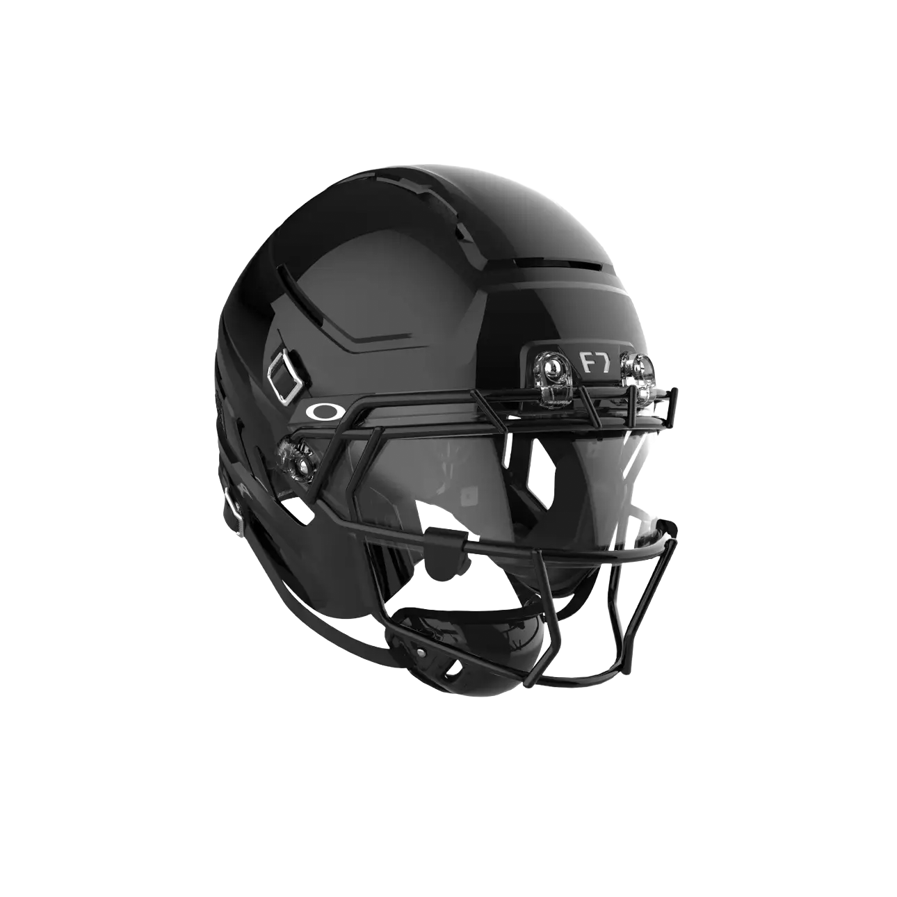 Black Oakley F7 football helmet with a face mask.