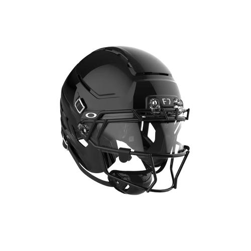Black Oakley F7 football helmet with a face mask.