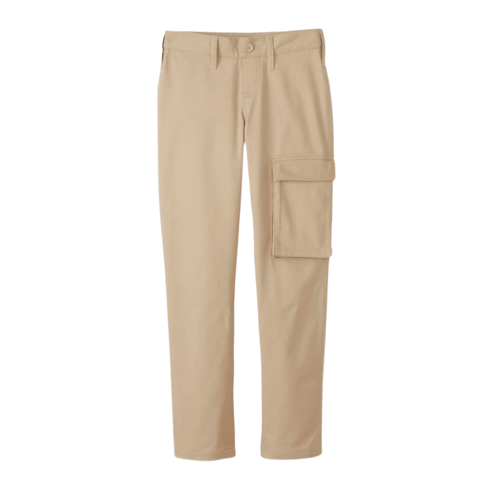 Khaki cargo pants for kids.