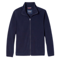 Navy blue French Toast fleece jacket with a zipper.