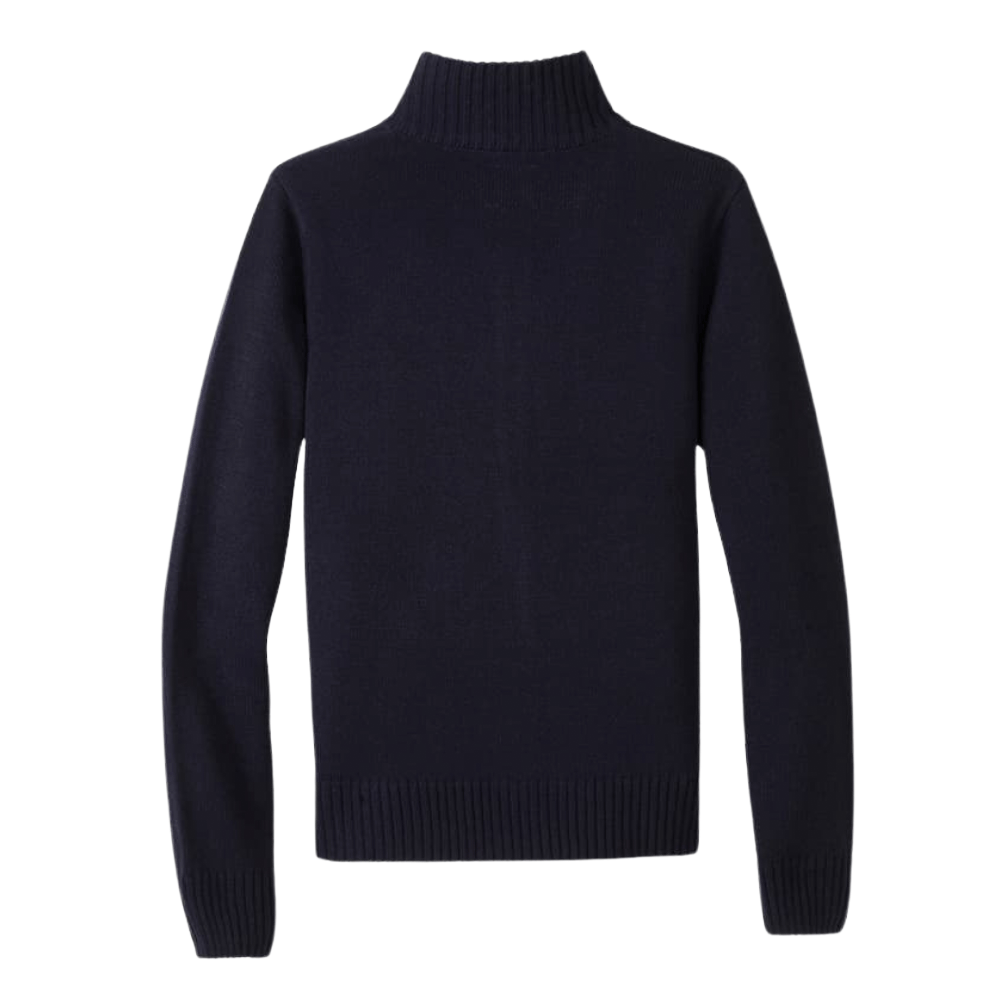 Navy blue turtleneck sweater for kids.